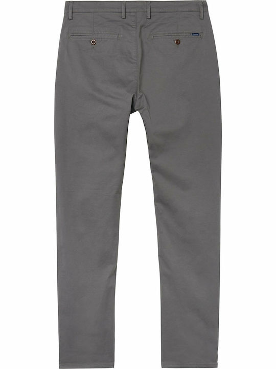 Trousers Chino Elastic in Slim Fit Gray