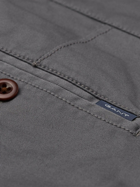 Trousers Chino Elastic in Slim Fit Gray