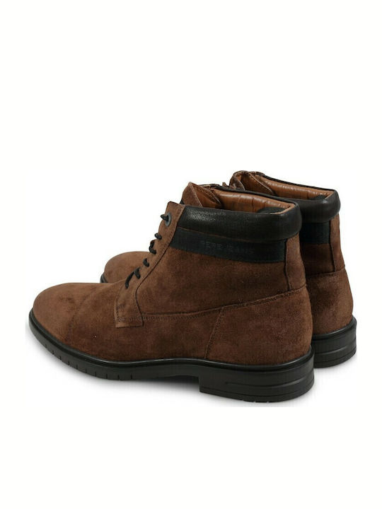 Thomas Flex Suede Καφέ Ανδρικά Μποτάκια