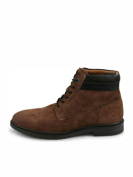 Thomas Flex Suede Καφέ Ανδρικά Μποτάκια