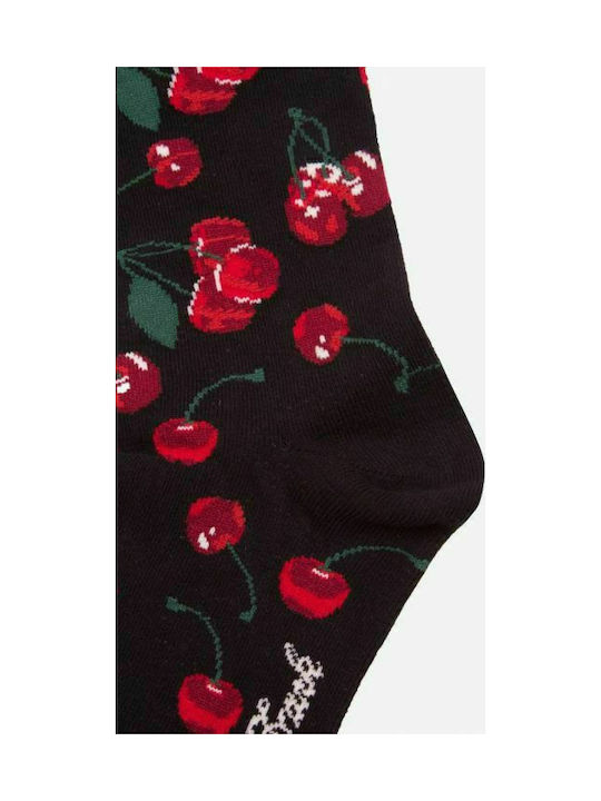 John Frank Cherries Γυναικείες Κάλτσες με Σχέδια Πολύχρωμες John Frank Cherries Γυναικείες Κάλτσες με Σχέδια Πολύχρωμες