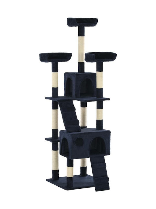 vidaXL Scratching Post Cat Trees Blue 5 levels 50x50x170cm