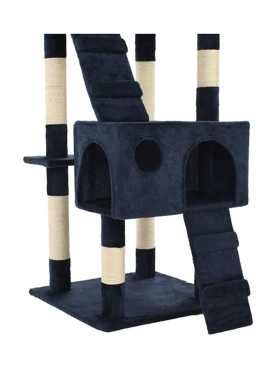 vidaXL Scratching Post Cat Trees Blue 5 levels 50x50x170cm