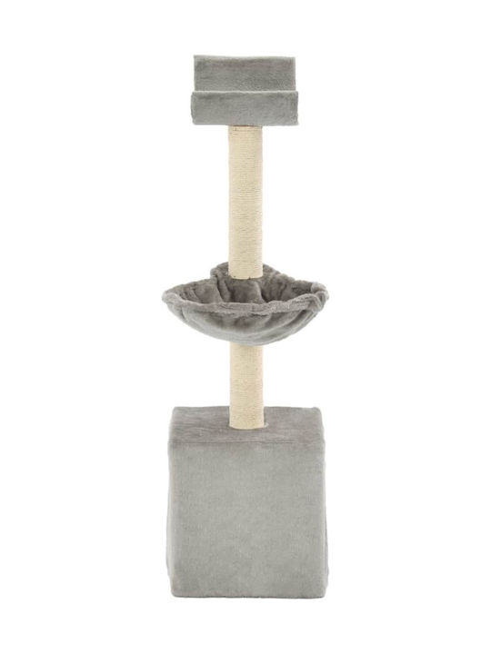 vidaXL Cat Scratching Post Cat Tree In Gray Colour 30x30x105 cm