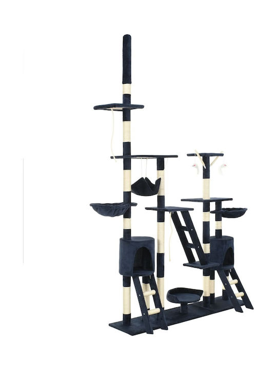 vidaXL Scratching Post Cat Trees Blue Ceiling 7 levels 147x35x250cm
