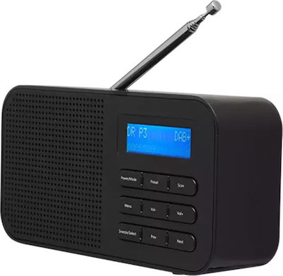 Denver DAB-42 Tragbares Radio DAB+ Schwarz