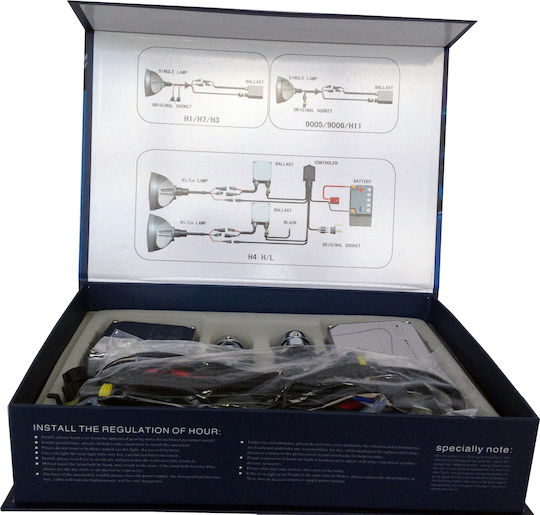 Auto Gs Car Xenon Kit H4 35W 12V 8000K Cold White