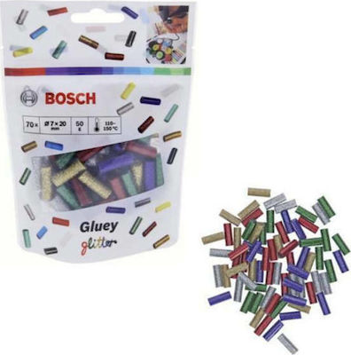 Bosch Bețișoare de Silicon Φυσίγγια Θερμοκόλλας Mini-Sticks Roșu 7mm 70buc