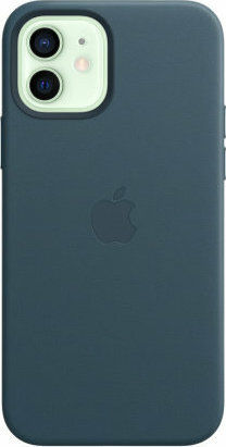 Apple Leather Case with MagSafe Back Cover Leather Blue (iPhone 12 mini)