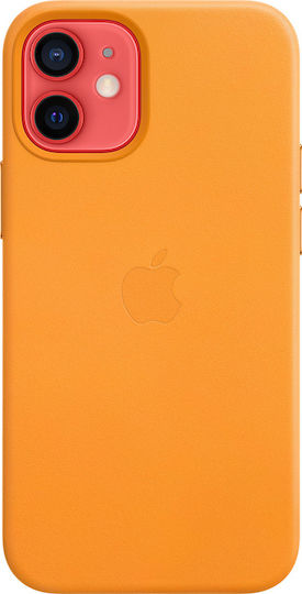 Apple Leather Case with MagSafe Back Cover Leather Yellow (iPhone 12 mini)
