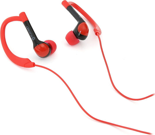 Platinet Sport PM1072 In-ear Handsfree Headphones with Connector 3.5mm Red