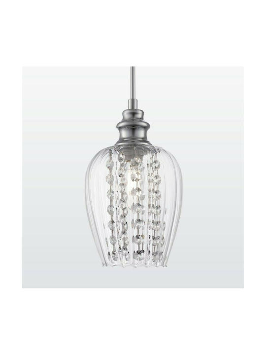 Maytoni Blues Pendant Light Single-Light Bell for Socket E14, E.14 Transparent