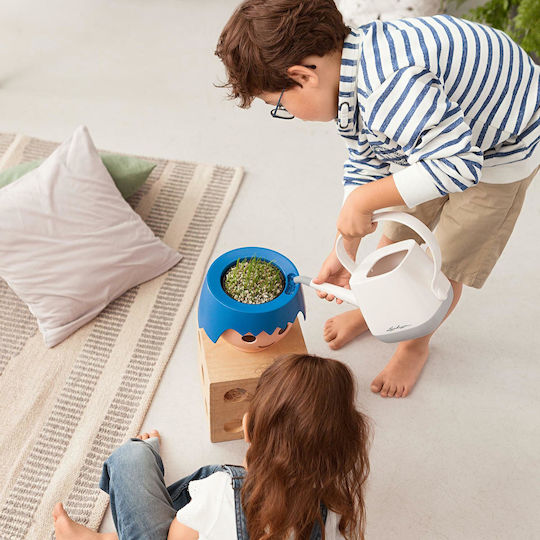 Lechuza Playmobil Ojo Αυτοποτιζόμενη Γλάστρα Πλαστική Μπλε 21x21εκ.