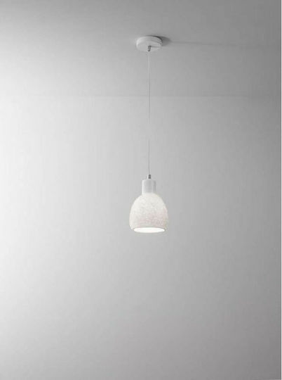 Fabas Luce Marina Κρεμαστό Φωτιστικό Λευκό με Ντουί E27 15εκ.