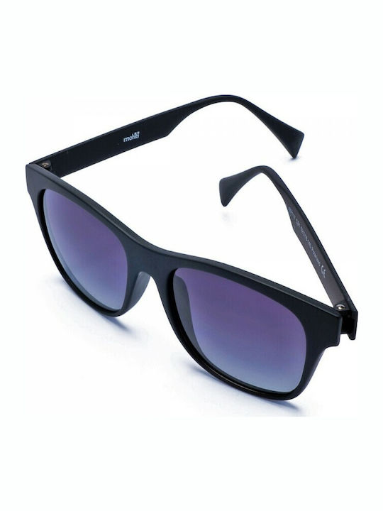 Mohiti In Motion TR117 Damen Sonnenbrille mit Schwarz Kunststoff Gestell und Schwarz Polarisiert Linse