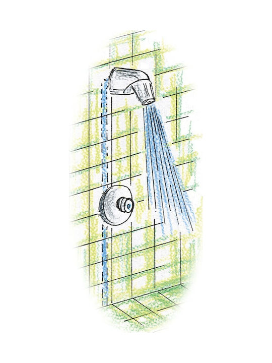 La Torre 410/SH für Dusche Silber