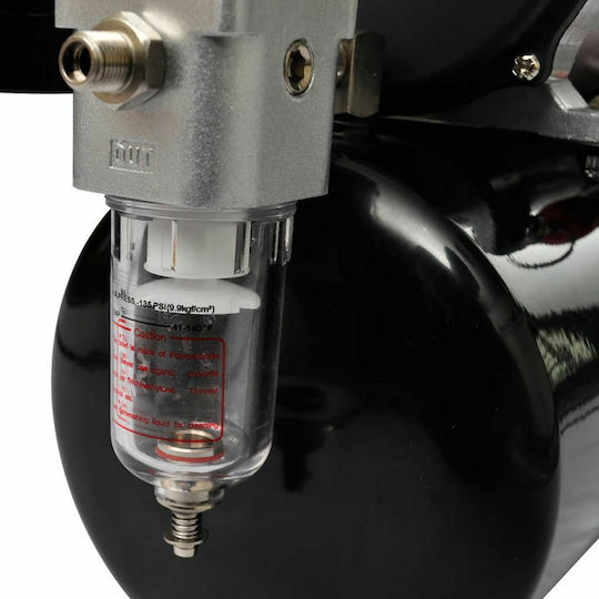 vidaXL Aerograf cu recipient 7ml și compresor Bec 0.2, 0.3 și 0.5mm Presiune 3.5bar Module