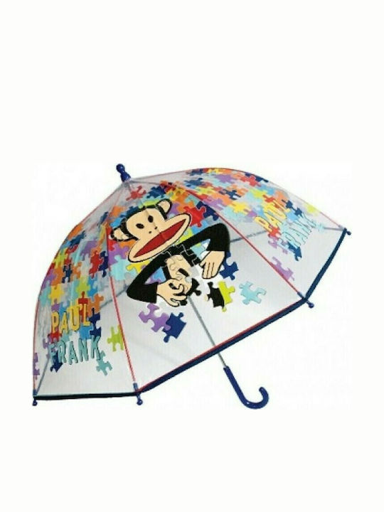 Chanos Παιδική Ομπρέλα Μπαστούνι Paul Frank Διάφανη με Διάμετρο 45εκ.
