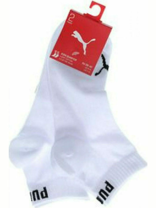 PUMA Дълги детски спортни чорапи Quarter Бели 3 Чифта
