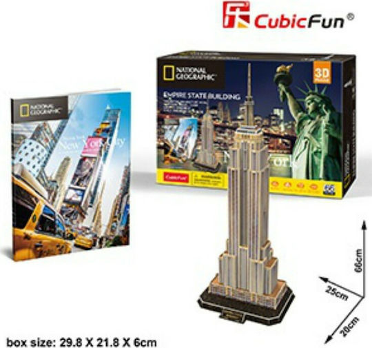 National Geographic Empire State Building Puzzle 3D 66 Teile