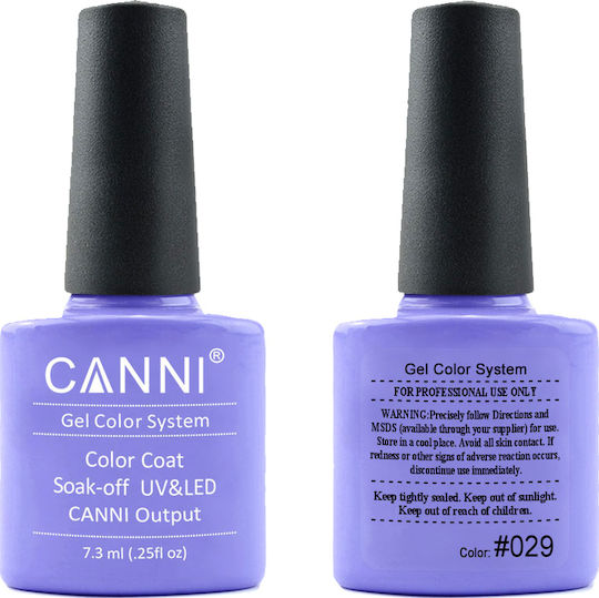 Canni Classic Хибриден Лак за Нокти 029 Бледо лилаво синьо 7.3мл 1бр