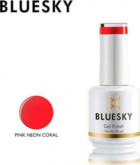 Bluesky Neon Halb-permanenter Nagellack Coral 15ml 1Stück