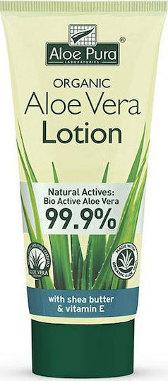 Optima Naturals Aloe Vera Lotion 200ml Moisturizing Butter Regeneration with Aloe Vera for Dry/Very Dry Skin 200ml