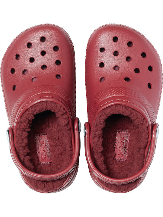 Classic Lined Clog Anatomisch Kinderhausschuhe Rote