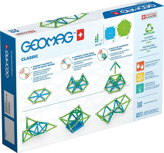 Geomag Магнитна Конструктивна Игра Classic за Деца 3+ години+ Години