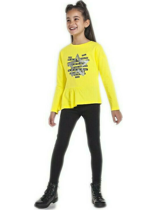 Kinder Leggings Lang Schwarz