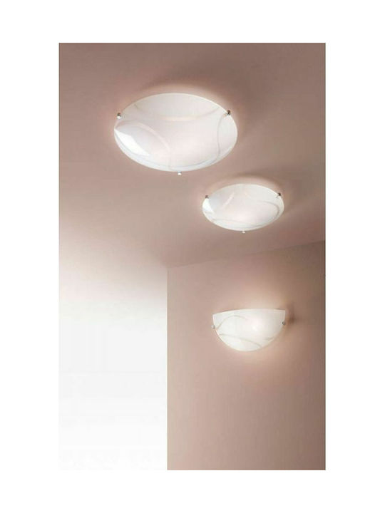 Fabas Luce Magma Classic Glass Ceiling Light with Socket E27 8pcs White