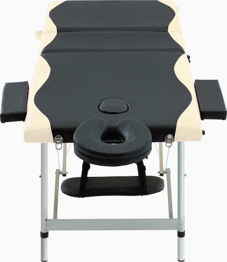 vidaXL Aluminum Portable/Folding Massage and Physiotherapy Bed 191x70cm 3 Positions