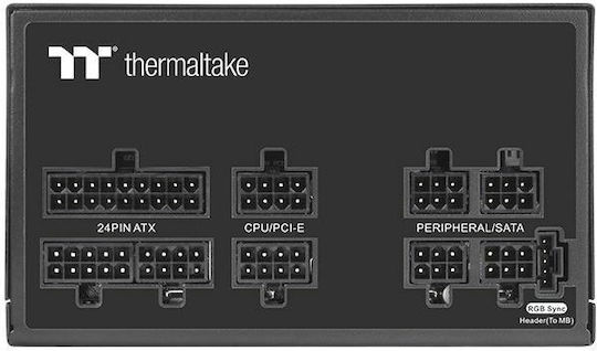 Thermaltake ToughPower GF1 ARGB 650W Μαύρο Τροφοδοτικό Υπολογιστή Full Modular 80 Plus Gold
