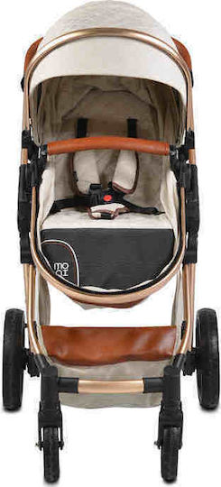 Cangaroo Alma Adjustable 2 in 1 Baby Stroller Suitable for Newborn Beige 7.5kg