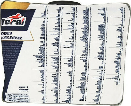 Feral Premium Car Covers with Carrying Bag 432x165x116cm Waterproof Medium