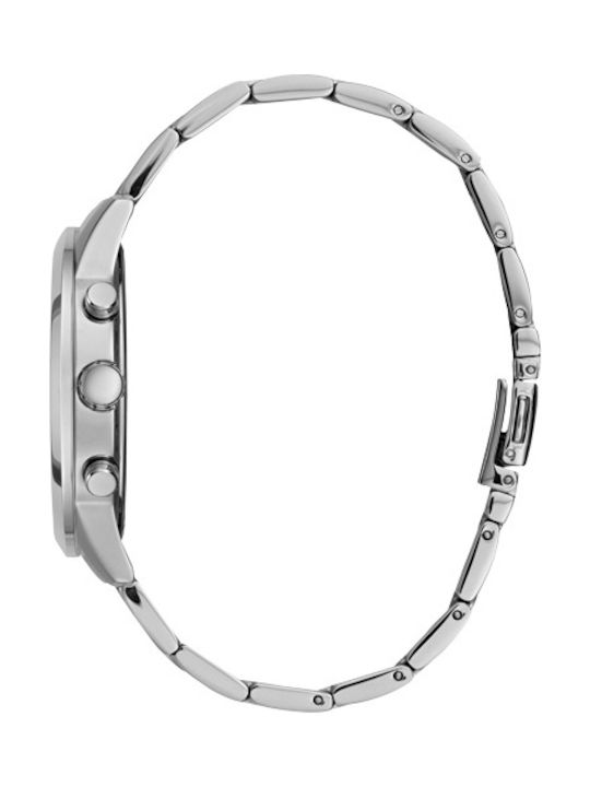 Guess Women's Watch Chronograph with Silver Metal Bracelet