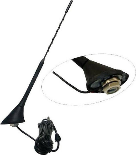Auto Gs Car Antenna Roof Threaded / Electric 45cm for Radio in Black Color