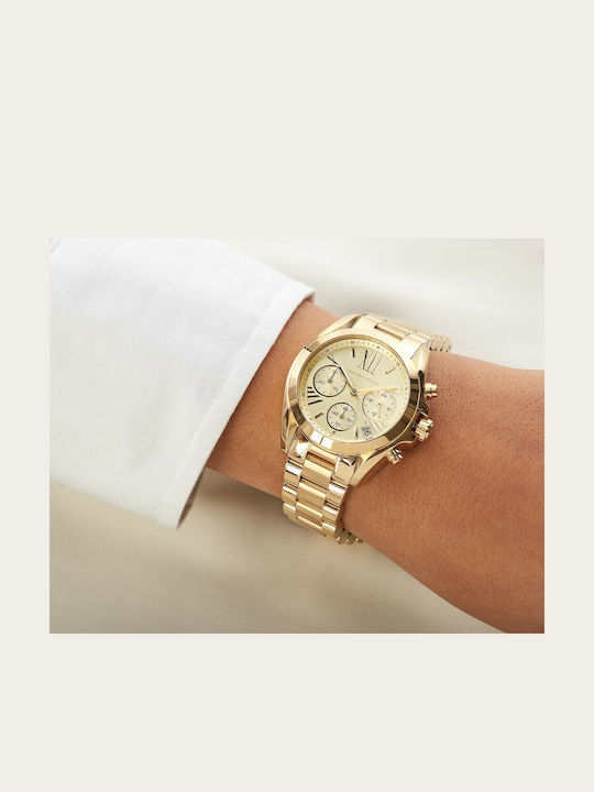 Michael Kors Bradshaw Ρολόι Μπαταρίας με Μεταλλικό Μπρασελέ Michael Kors Bradshaw Ρολόι Μπαταρίας με Μεταλλικό Μπρασελέ