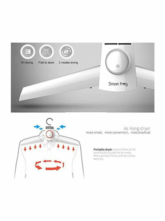 Smart Frog electric Suport de uscat rufe Pandantiv din plastic 150W 42x69cm