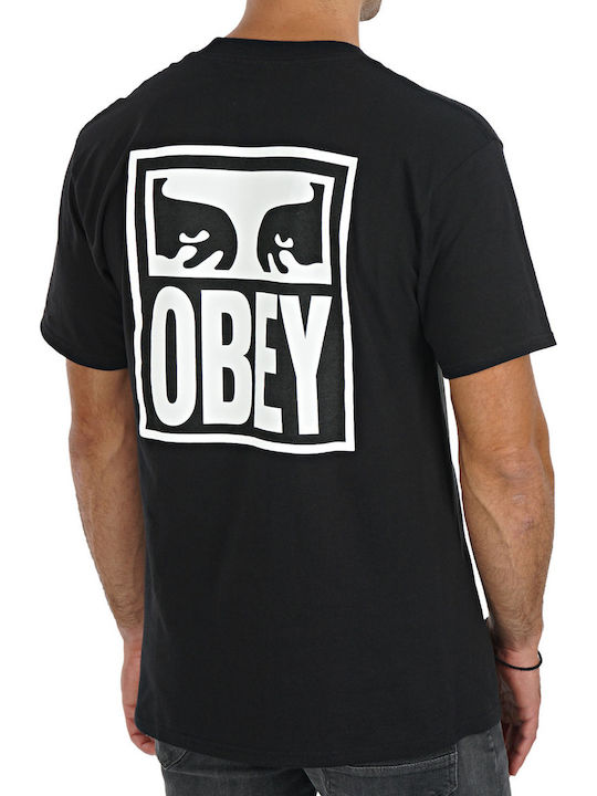 Obey Eyes Icon 2 T-shirt Bărbătesc cu Mânecă Scurtă Black