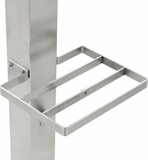 vidaXL Decorative Faucet Garden Stainless Steel Floor Square 95cm 45455