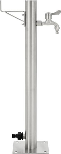 vidaXL Decorative Faucet Garden Stainless Steel Floor Round 65cm 65cmx65cm 45457