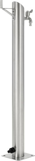 vidaXL Decorative Faucet Garden Stainless Steel Floor Round 95cm 95cmx95cm 45456