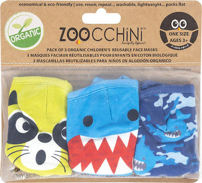 Zoocchini Cloth Face Mask Kids ΖΟΟ15901 3pcs