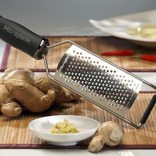 Microplane Gourmet Răzătoare Pentru Fructe Și Legume Din Oțel Inoxidabil Negru 30.5x7.5x2.5cm