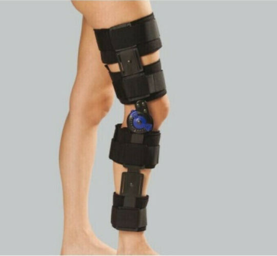 Anatomic Line Femoral-tibial Brace with Degrees Adjustable Patellofemoral Splint Black