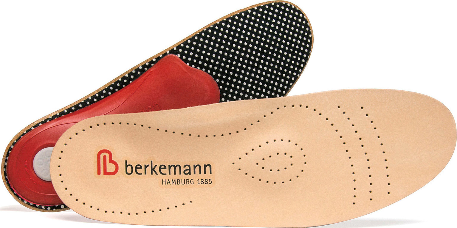 Berkemann Berkodur Einlegesohlen Unisex – Vegetabil Gegerbtes Leder, Mit Aktivkohle, Für Fußgewölbe-Stütze