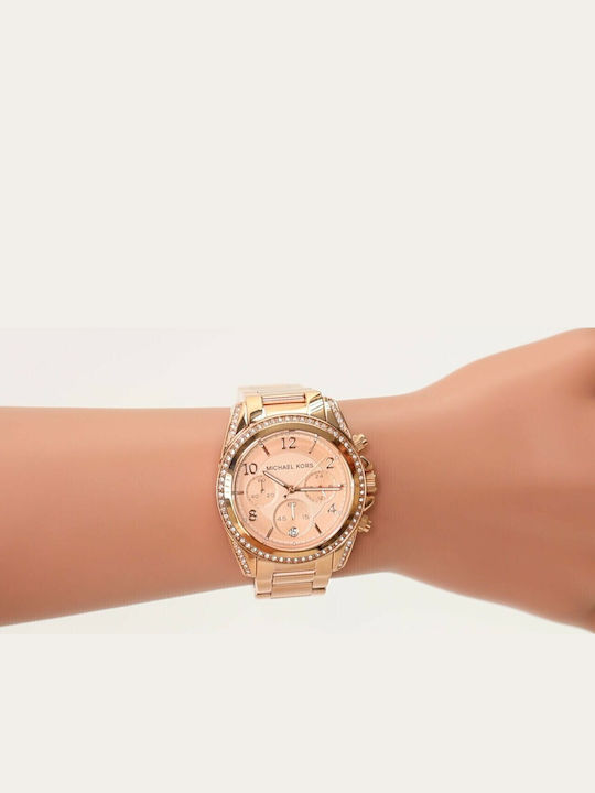 Michael Kors Blair Ρολόι Μπαταρίας με Μεταλλικό Μπρασελέ