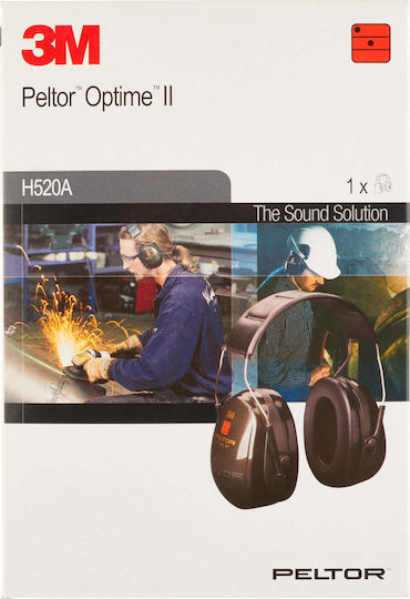 3M Peltor Optime II H520A Earmuffs with Band Dark Green