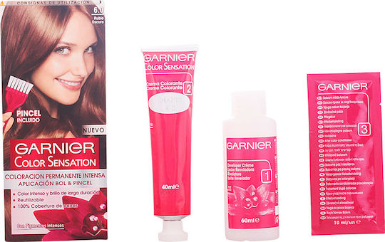Garnier Color Sensation Βαφή Μαλλιών 6.0 Ξανθό Σκούρο 110ml